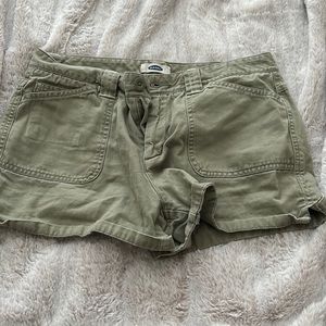 Cargo denim shorts